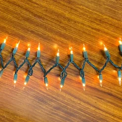 Party City Clear Incandescent String Lights, 100 Mini Bulbs, 21Ft| Strobe Lights & Black Lights