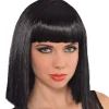 Cheap Cleopatra Long Blunt Bob Wig With Bangs Wigs