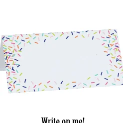 Fashion Colorful Sprinkles Tent Cards 25Ct Baking Supplies