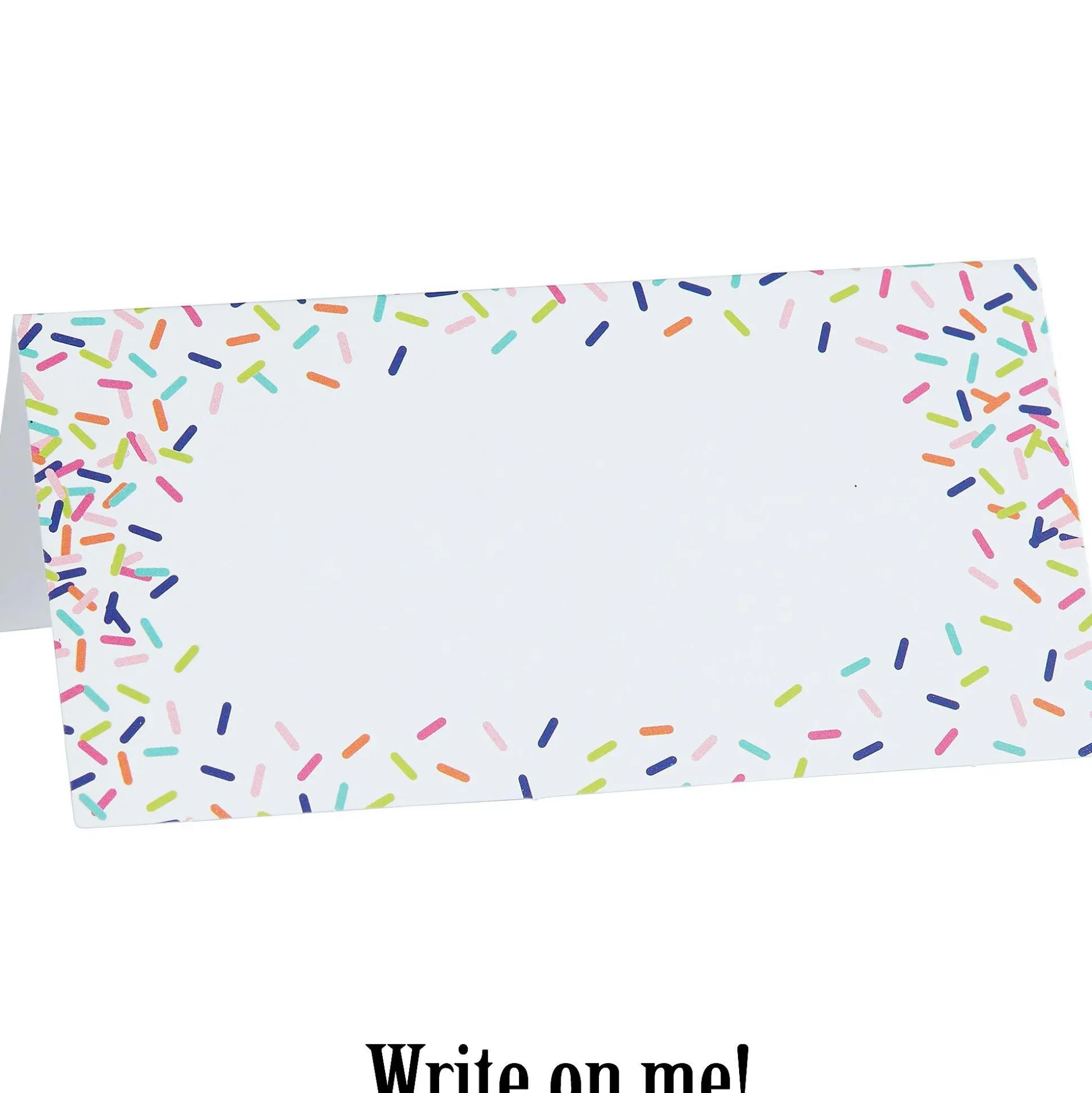 Fashion Colorful Sprinkles Tent Cards 25Ct Baking Supplies