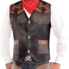 Cheap Cowboy Vest Deluxe Men Cowboy & Western