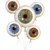 Party City Creepy Eyeballs Foil Balloon Bouquet, 5Pc| Balloons