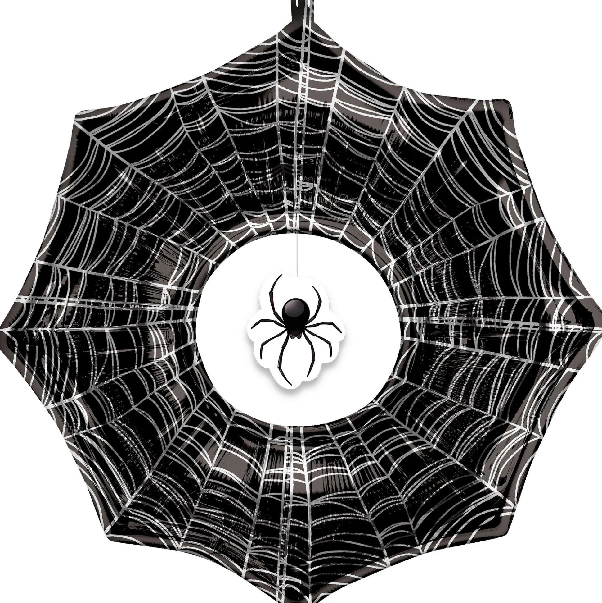 Party City Creepy Spiderweb Foil Balloon, 33In X 32In| Balloons