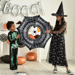 Party City Creepy Spiderweb Foil Balloon, 33In X 32In| Balloons