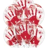 Party City 6Ct, 12In, Blood Splatter Latex Balloons| Get Axed