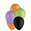 Party City 25Ct, 5In, Halloween 4-Color Mix Latex Balloons - Black, Green, Orange, & Purple| The Nightmare Before Christmas