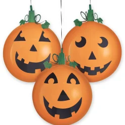 Party City 3Ct, 24In, Halloween Jack-O'-Lantern Latex Balloon Kit| Balloons