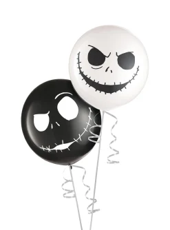 Party City 2Ct, 24In, Jack Skellington Latex Balloons The Nightmare Before Christmas| Balloons