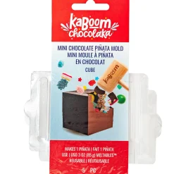 Party City Cube-Shaped Chocolate Pi Ata Mold, 4.3In - Kaboom Chocolaka| Bakeware