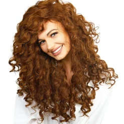 Shop Curly Red Pretty Lady Wig Wigs