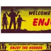 Party City Custom Beware Zombies Halloween Banner 6Ft| Decorations
