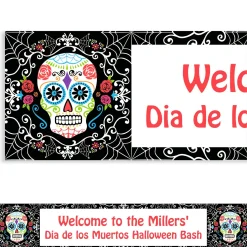 Party City Custom Day Of The Dead Banner| Decorations