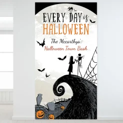 Party City Custom Nightmare Before Christmas Backdrop| The Nightmare Before Christmas
