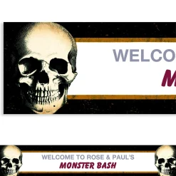 Party City Custom Skull Banner| Decorations