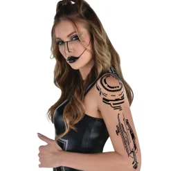Cheap Cyberpunk Temporary Tattoos,4Pc Makeup