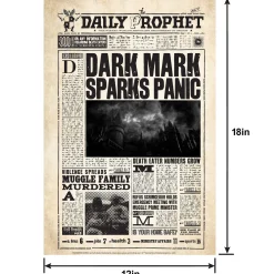 Party City Daily Prophet Lenticular Plastic Cutout, 12In X 18In - Harry Potter| Window & Wall Décor