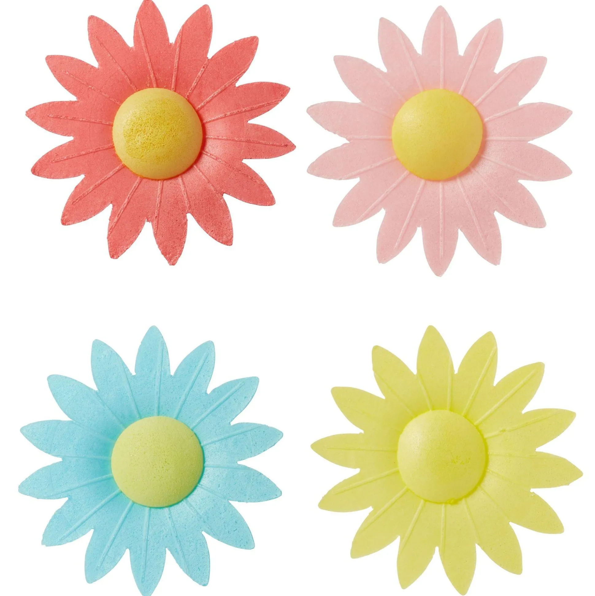 New Daisy Icing Decorations 17Ct Cake Icing & Decorations
