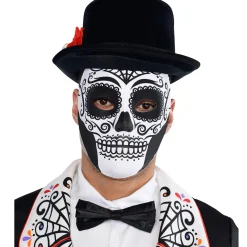 Cheap Day Of The Dead Face Mask Masquerade