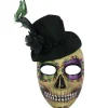 Outlet Day Of The Dead Top Hat Face Mask Masquerade