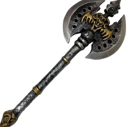 New Demon Double-Headed Battle Axe, 28In - High-Density Foam Prop Weapons
