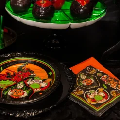 Party City Disney Villains Halloween Paper Beverage Napkins, 5In, 36Ct| Tableware & Serveware