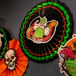 Party City Disney Villains Halloween Paper Fan Decorating Kit, 17Pc| Disney Villains