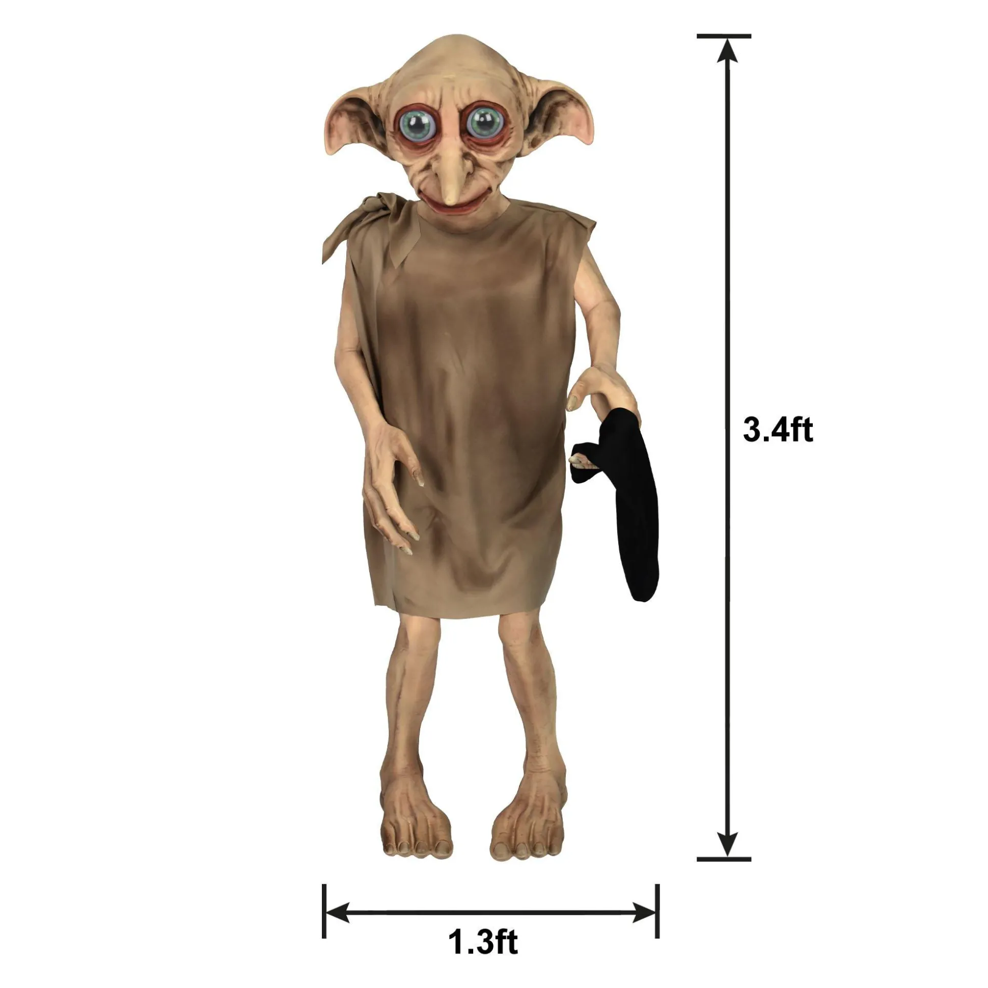 Party City Dobby Plastic & Fabric Prop, 42In - Harry Potter| Harry Potter Hogwarts