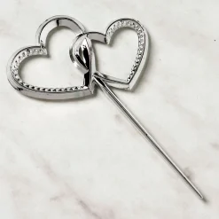 Fashion Double Heart Party Picks 12Ct Cupcake Decorations & Picks