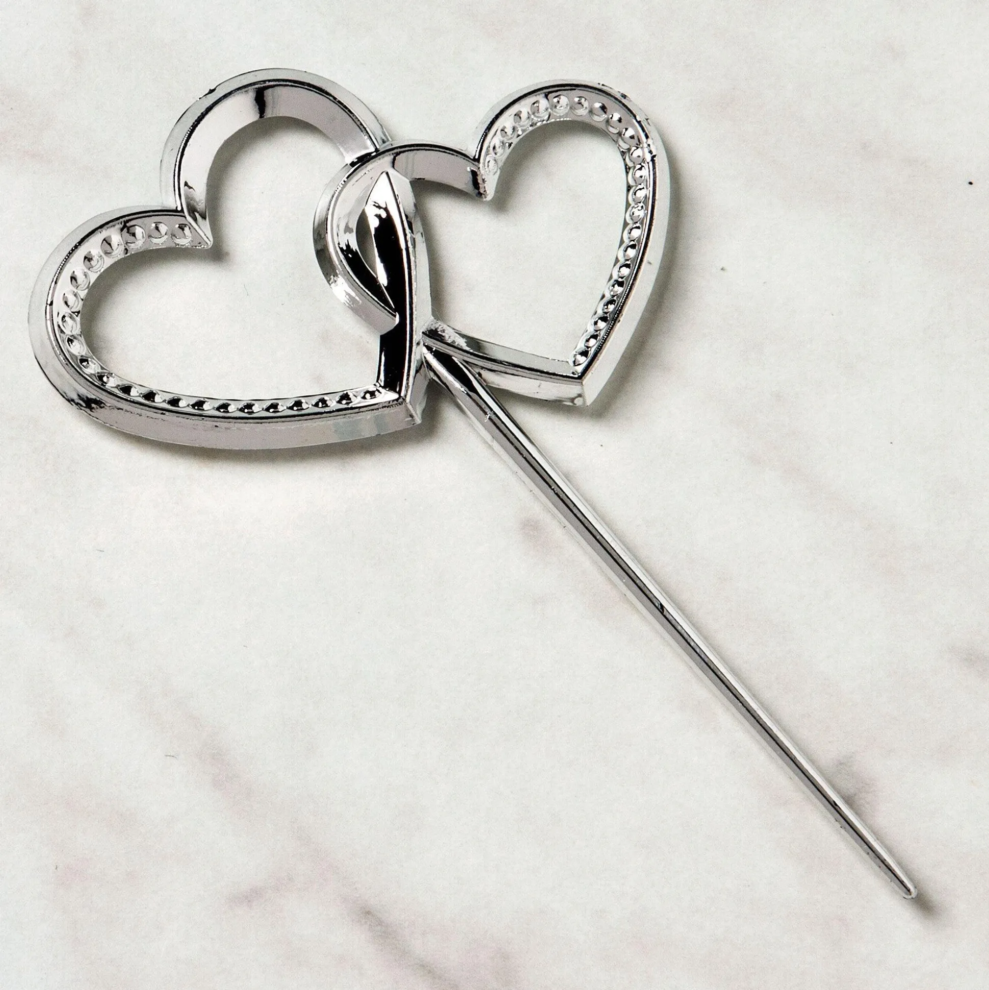 Fashion Double Heart Party Picks 12Ct Cupcake Decorations & Picks