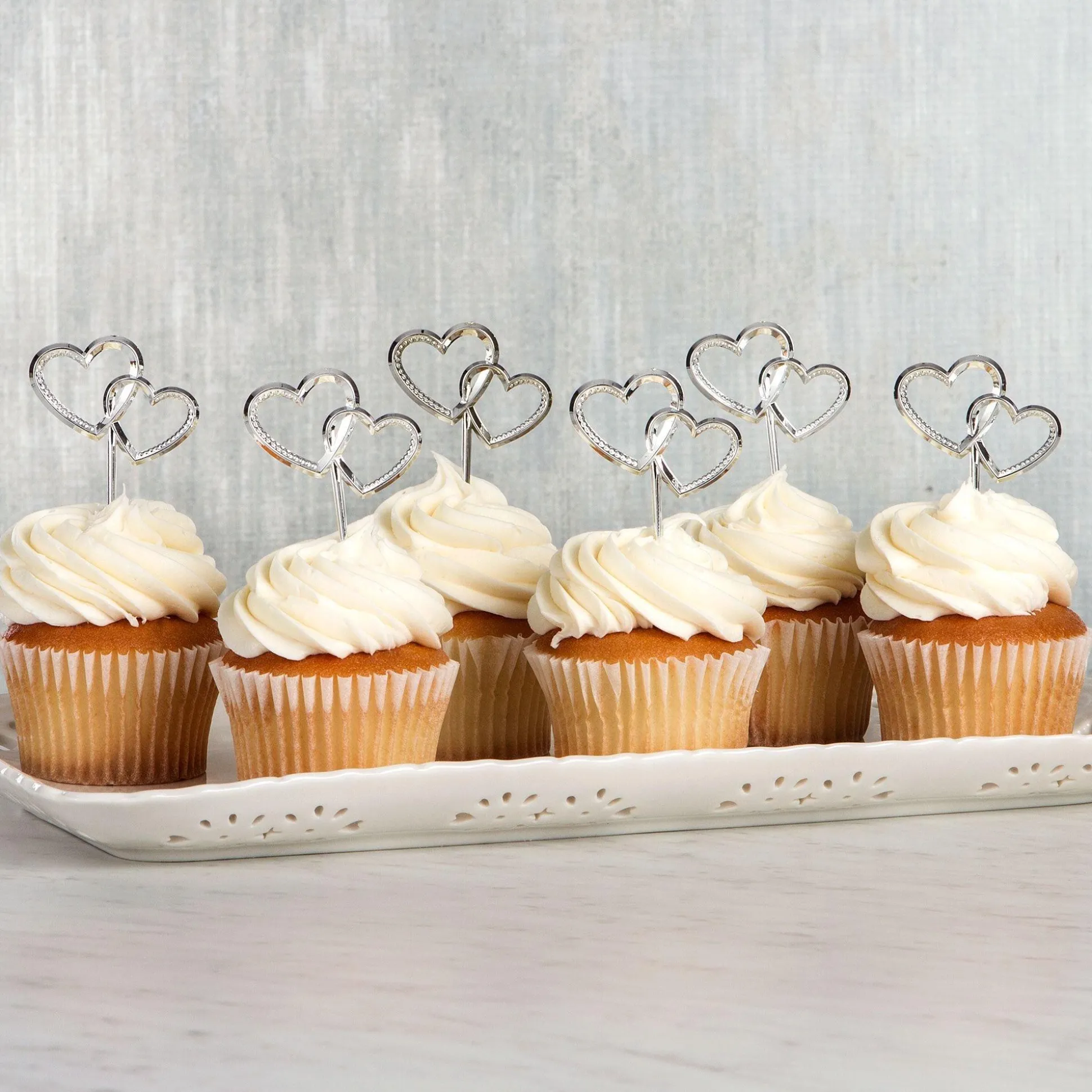 Clearance Double Heart Party Picks 12Ct Baking Supplies