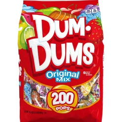 Discount Dum Dum Original Mix Lollipops, 2.1Lbs, 200Ct Bulk Candy