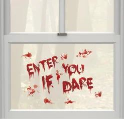 Party City Enter If You Dare Bloody Cling Decals 13Ct| Decorations