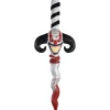 Best Evil Clown Plastic Dagger Prop, 18In - Twisted Circus Weapons