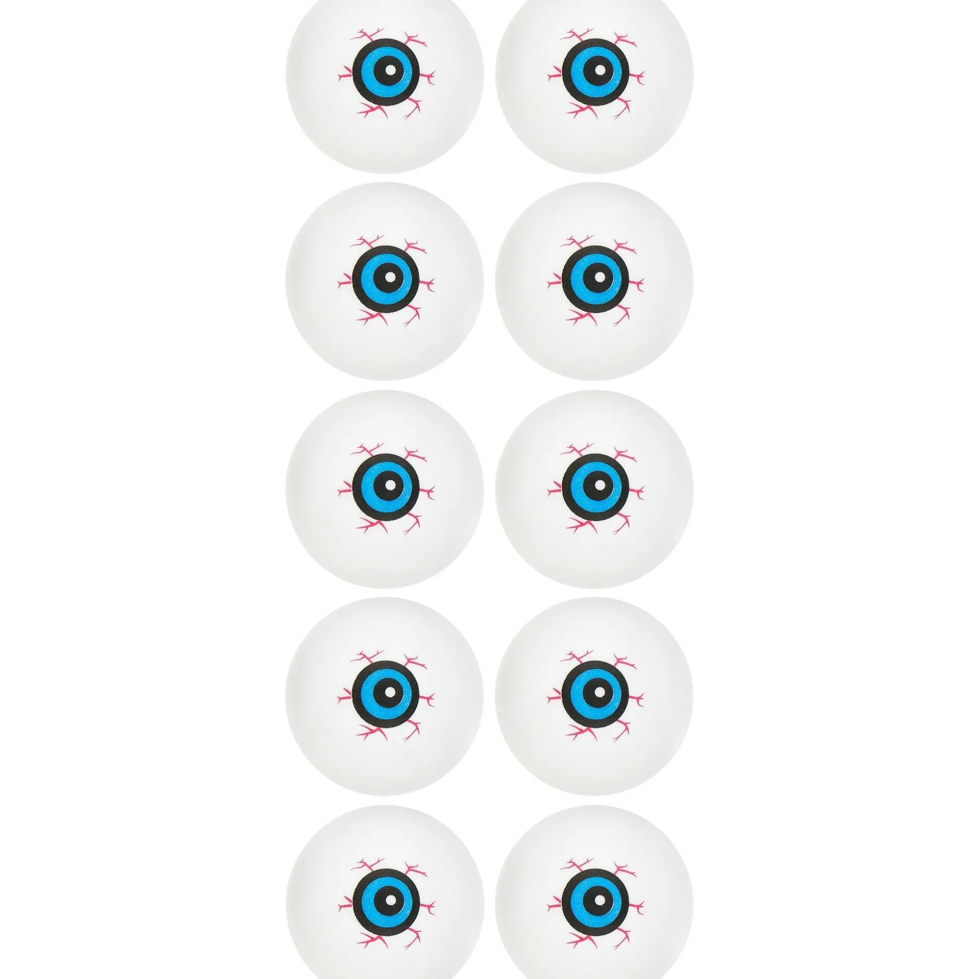 Party City Eye Ball Ping Pong Balls 10Ct| Favors & Favor Bags