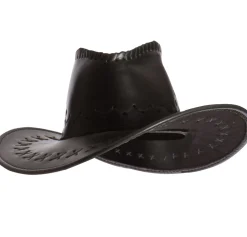 Outlet Faux Leather Cowboy Hat Cowboy