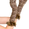 Clearance Fingerless Leopard Print Gloves Gloves