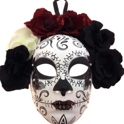 Cheap Flower Crown Calavera Day Of The Dead Mask Masquerade