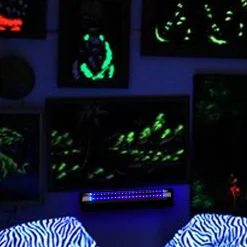Party City Fluorescent Led Uv Black Light Lamp, 18In| Strobe Lights & Black Lights