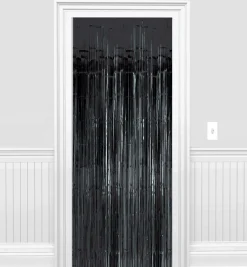 Party City Foil Fringe Doorway Curtain, 3Ft X 8Ft| Creepy Carnival