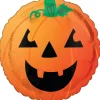 Party City Friendly Halloween Jack-O'-Lantern Round Foil Balloon, 17In| Balloons