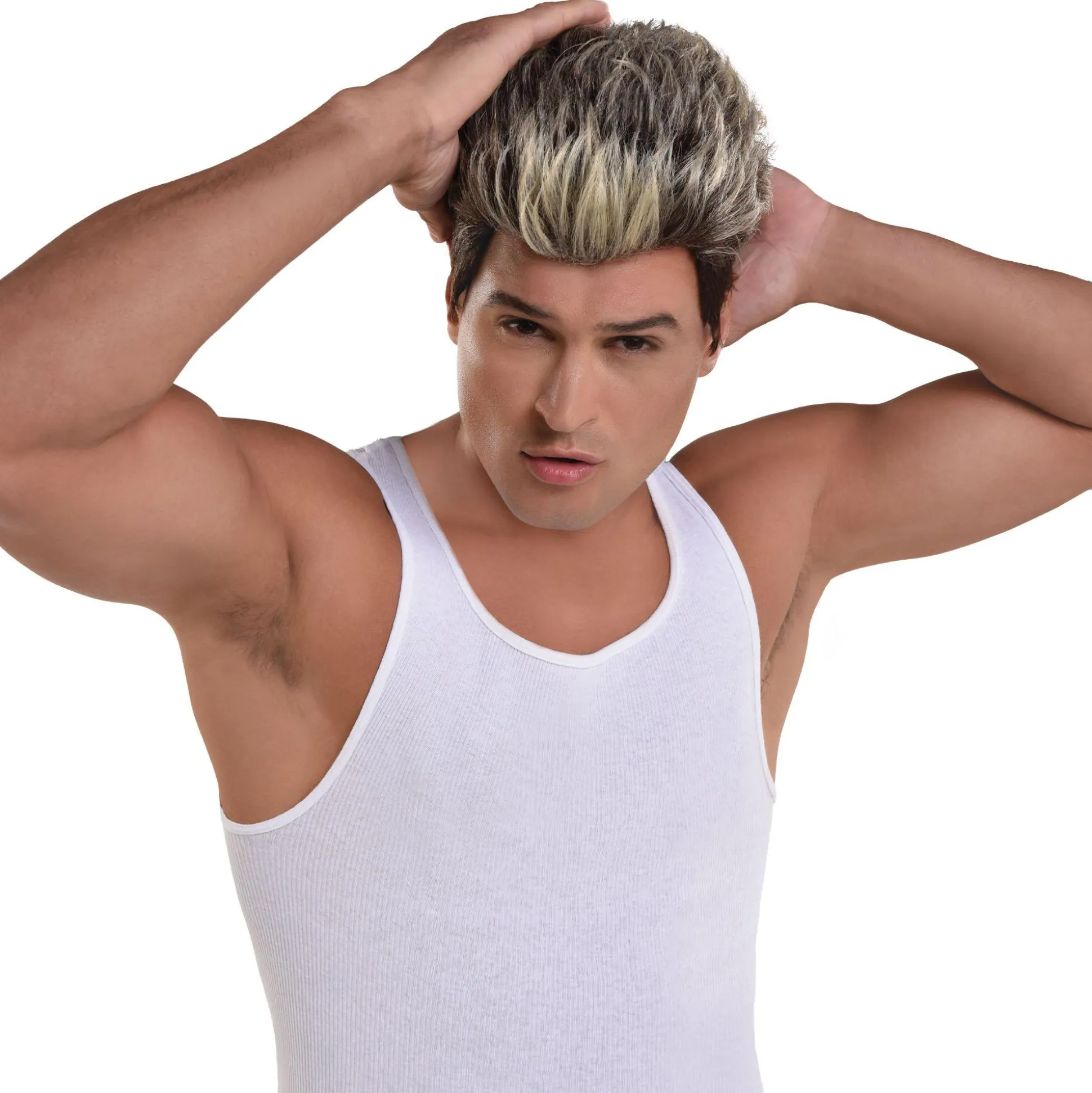 Clearance Frosted Tips Spiked Wig - 90S Wigs