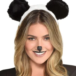 Clearance Furry Panda Ear Headband Headbands, Tails