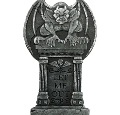 Party City Gargoyle Let Me Out Tombstone| Tombstones & Fencing