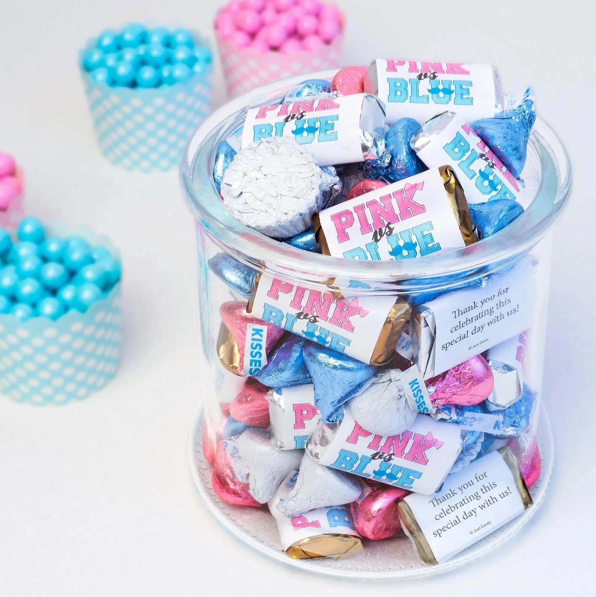 Hot Gender Reveal Chocolate Mix 180Pc Bulk Candy
