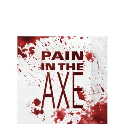 Party City Get Axed Paper Beverage Napkins, 5In, 40Ct| Get Axed