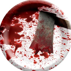 Party City Get Axed Paper Dinner Plates, 10In, 20Ct| Tableware & Serveware