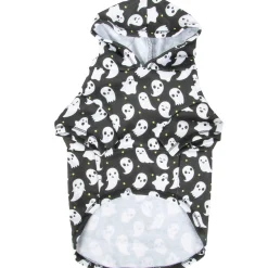 Shop Ghost Print Dog Hoodie Dog & Pet Costumes