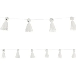 Party City Ghost Tassel Garland| Decorations
