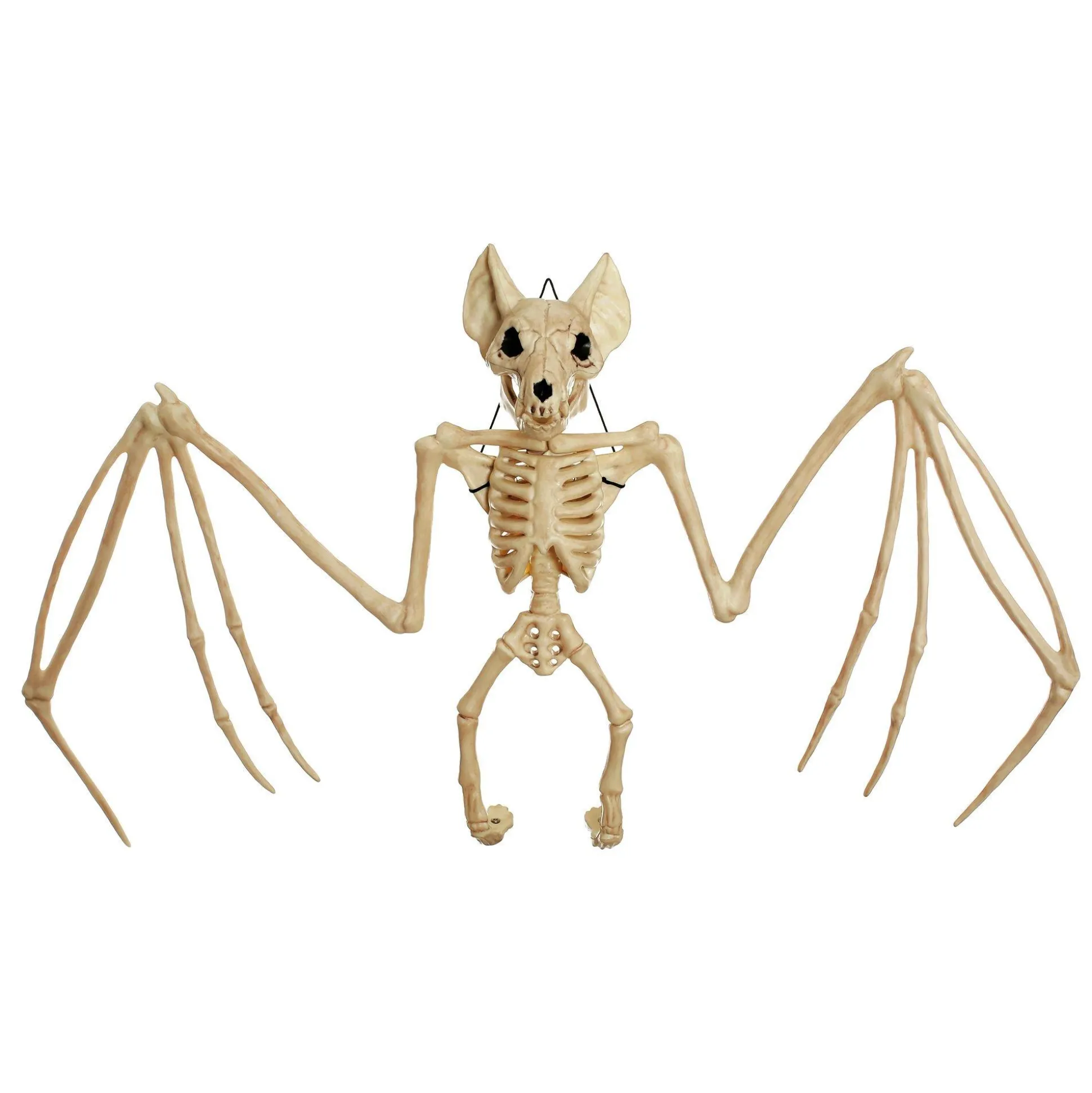 Party City Giant Bat Skeleton Plastic Hanging Decoration, 22.5In X 14.5In| Skeletons