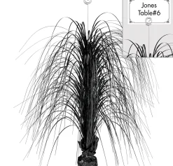 Party City Giant Spray Centerpiece| Boneyard Glam